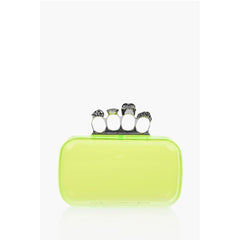Alexander McQueen Yellow Polyester Clutch Bag