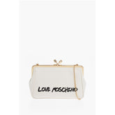 Moschino White Calfskin Tote Bag