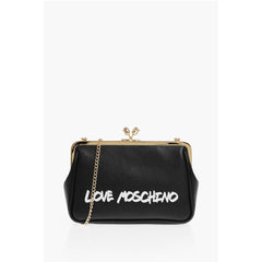 Moschino Black Calfskin Tote Bag