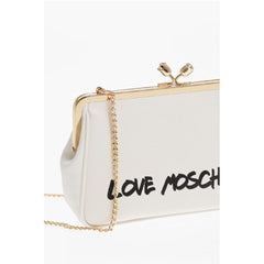 Moschino White Calfskin Tote Bag