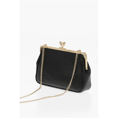 Moschino Black Calfskin Tote Bag