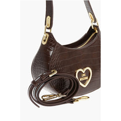 Moschino Brown Polyethylene Shoulder Bag