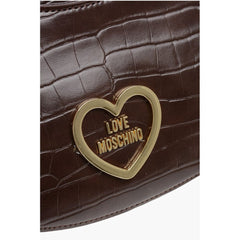 Moschino Brown Polyethylene Shoulder Bag