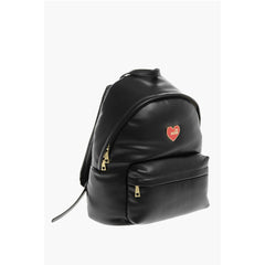 Moschino Black Polyethylene Backpack