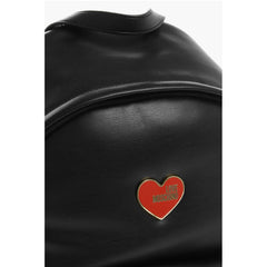 Moschino Black Polyethylene Backpack