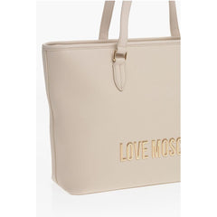 Moschino Beige Polyethylene Tote Bag