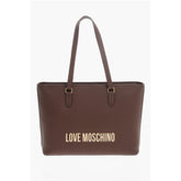 Moschino Brown Polyethylene Tote Bag
