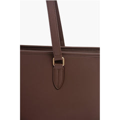 Moschino Brown Polyethylene Tote Bag