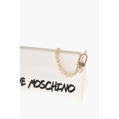 Moschino White Calfskin Shoulder Bag