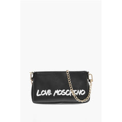 Moschino Black Leather Shoulder Bag
