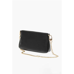 Moschino Black Leather Shoulder Bag