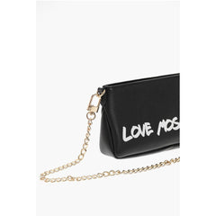 Moschino Black Leather Shoulder Bag