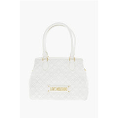 Moschino White Polyethylene Tote Bag