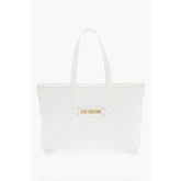 Moschino White Polyethylene Tote Bag