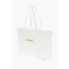 Moschino White Polyethylene Tote Bag