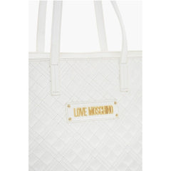 Moschino White Polyethylene Tote Bag