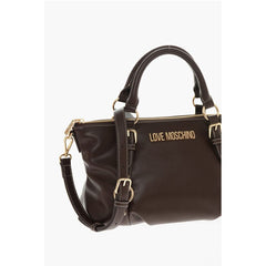 Moschino Brown Polyethylene Tote Bag