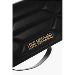 Moschino Black Lambskin Shoulder Bag