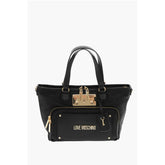 Moschino Black Nylon Tote Bag
