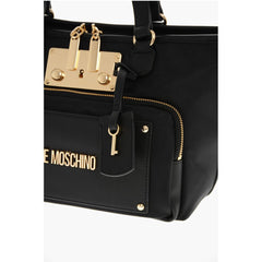Moschino Black Nylon Tote Bag
