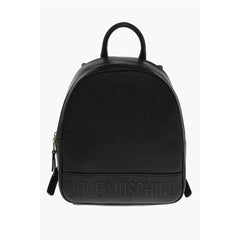 Moschino Black Polyethylene Backpack