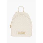 Moschino Beige Polyethylene Backpack