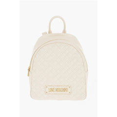 Moschino Beige Polyethylene Backpack