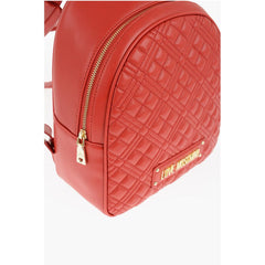 Moschino Red Polyethylene Backpack