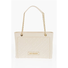 Moschino Beige Polyethylene Shoulder Bag