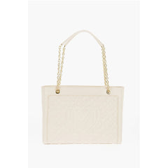 Moschino Beige Polyethylene Shoulder Bag