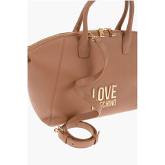 Moschino Brown Polyethylene Tote Bag