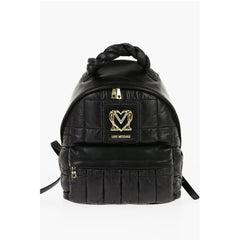 Moschino Black Nylon Backpack
