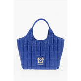 Moschino Blue Nylon Tote Bag