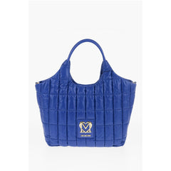 Moschino Blue Nylon Tote Bag