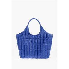 Moschino Blue Nylon Tote Bag
