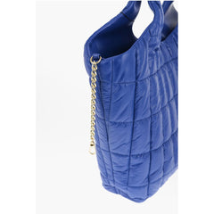 Moschino Blue Nylon Tote Bag