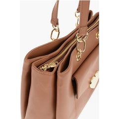 Moschino Brown Polyethylene Shoulder Bag