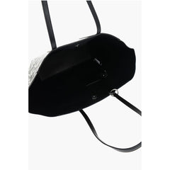 Versace Black And White Polyester Shoulder Bag