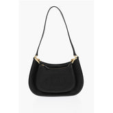 MCM Black Calfskin Shoulder Bag