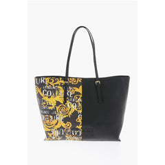 Versace Black Polyester Tote Bag