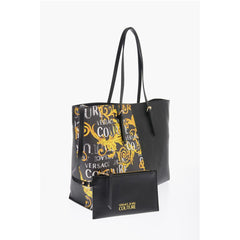 Versace Black Polyester Tote Bag