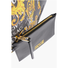Versace Black Polyester Tote Bag