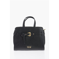 Versace Black Polyester Tote Bag