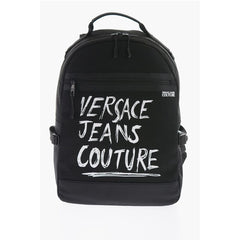 Versace Black Polyester Backpack