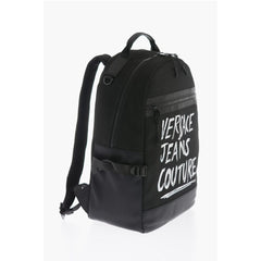 Versace Black Polyester Backpack