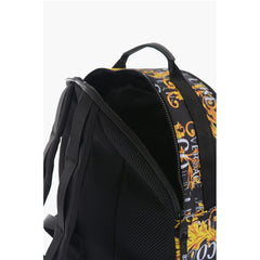 Versace Black Polyester Backpack