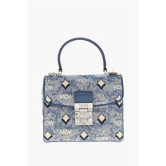 MCM Blue Polyamide Tote Bag