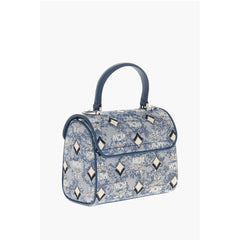 MCM Blue Polyamide Tote Bag