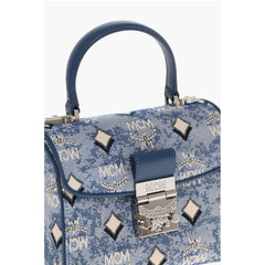 MCM Blue Polyamide Tote Bag