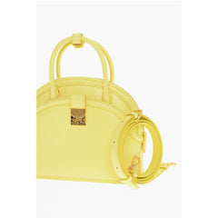 MCM Yellow Cowhide Tote Bag